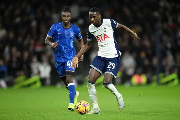 Romeo Lavia against Tottenham