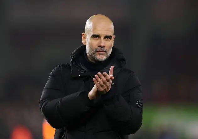 Man City manager Pep Guardiola