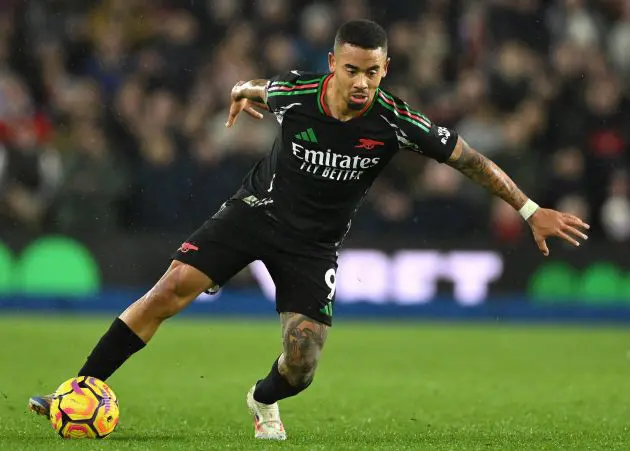 Gabriel Jesus in action against Brighton