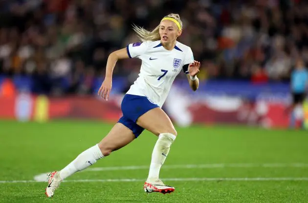 Chloe Kelly for England (Photo by Catherine Ivill/Getty Images via OneFootball)