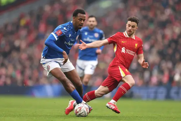 Diogo Jota against Accrington Stanley