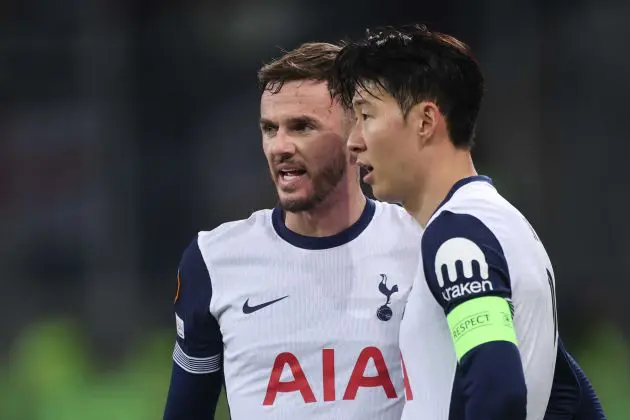 James Maddison and Heung-Min Son