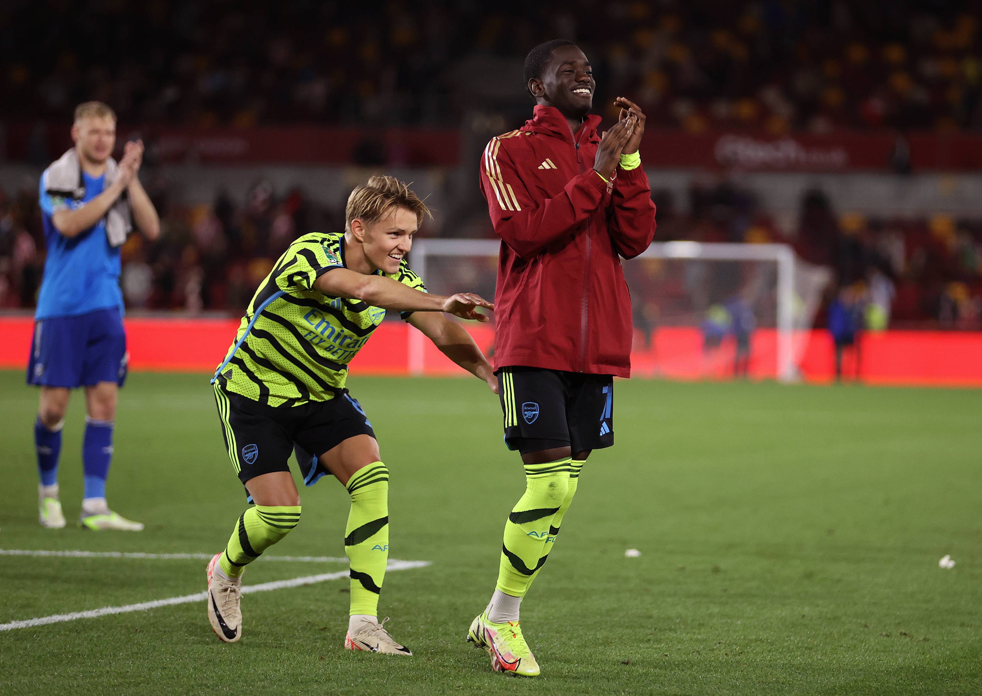 Martin Odegaard and Charles Sagoe Jr
