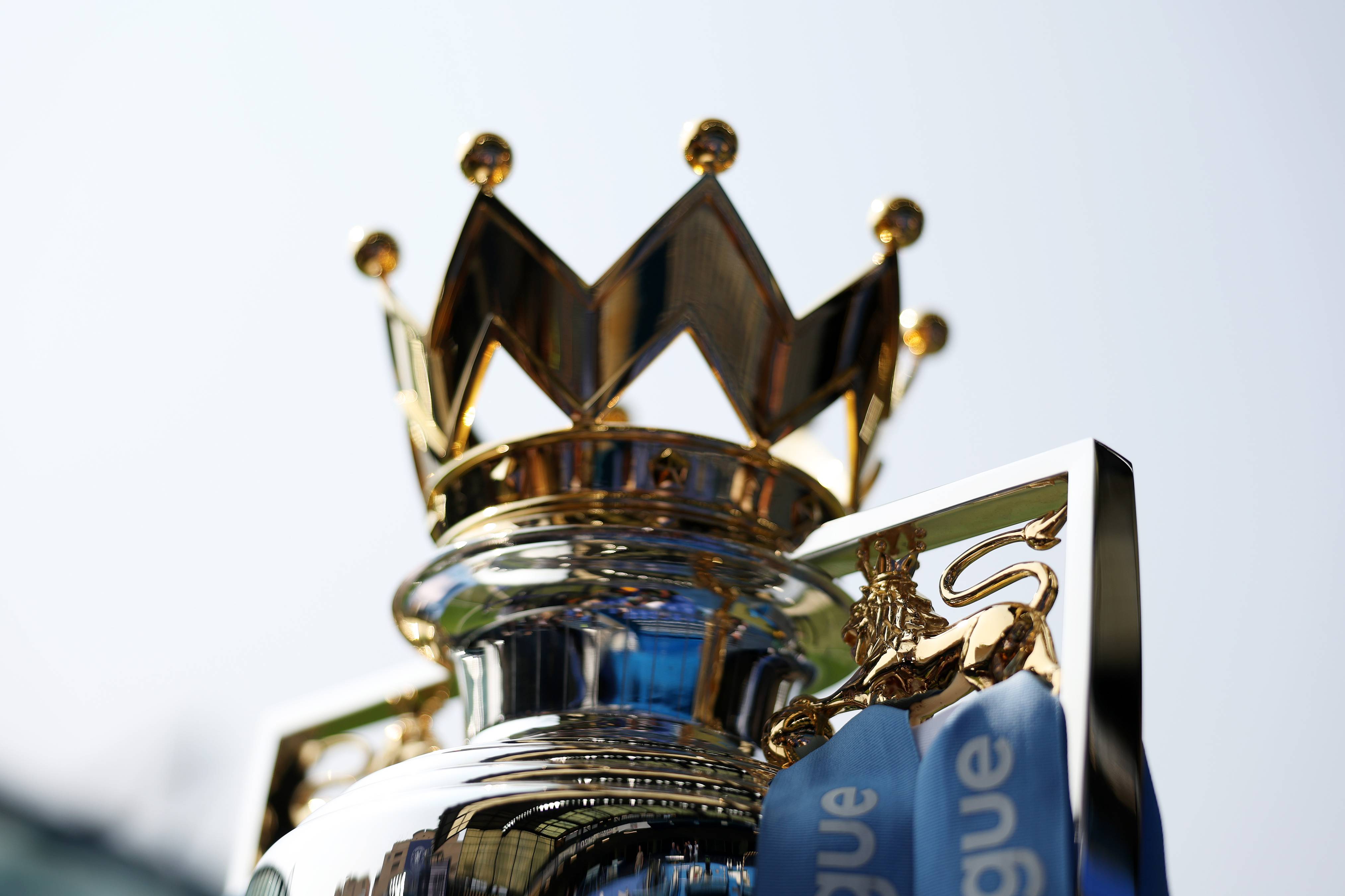 The Premier League trophy