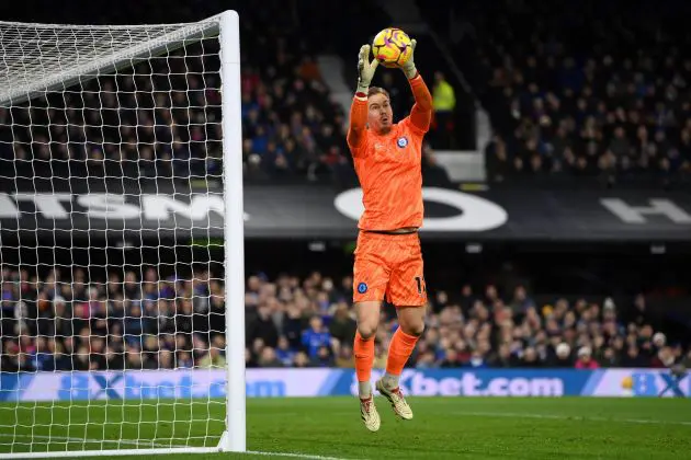 Chelsea goalkeeper Filip Jorgensen