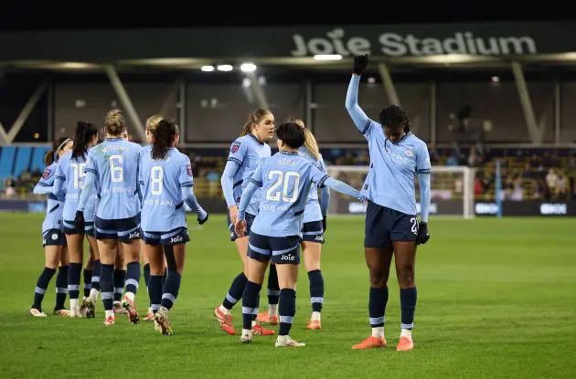 Bunny Shaw after scoring for Man City against Liverpool
