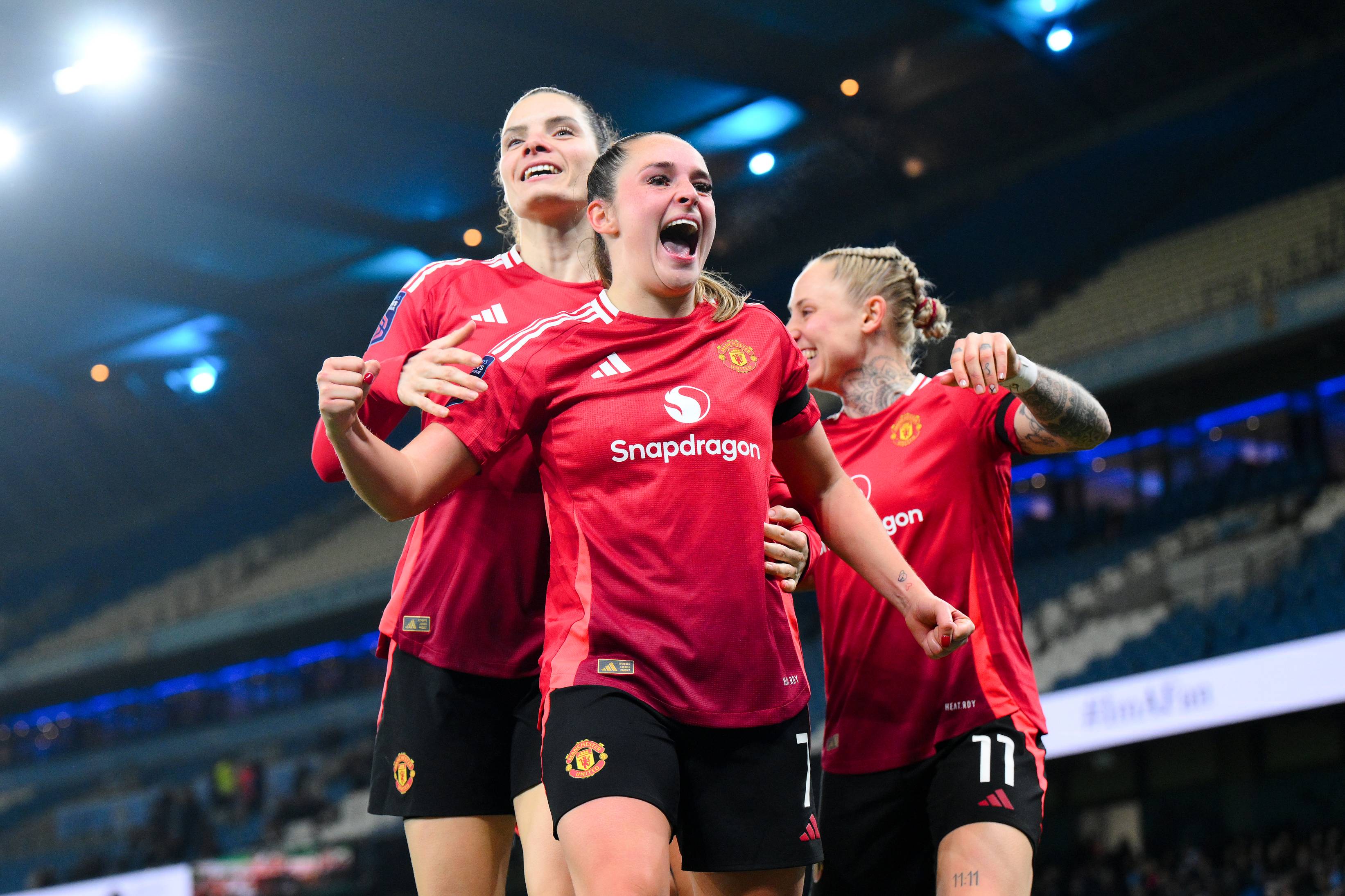 Ella Toone celebrates