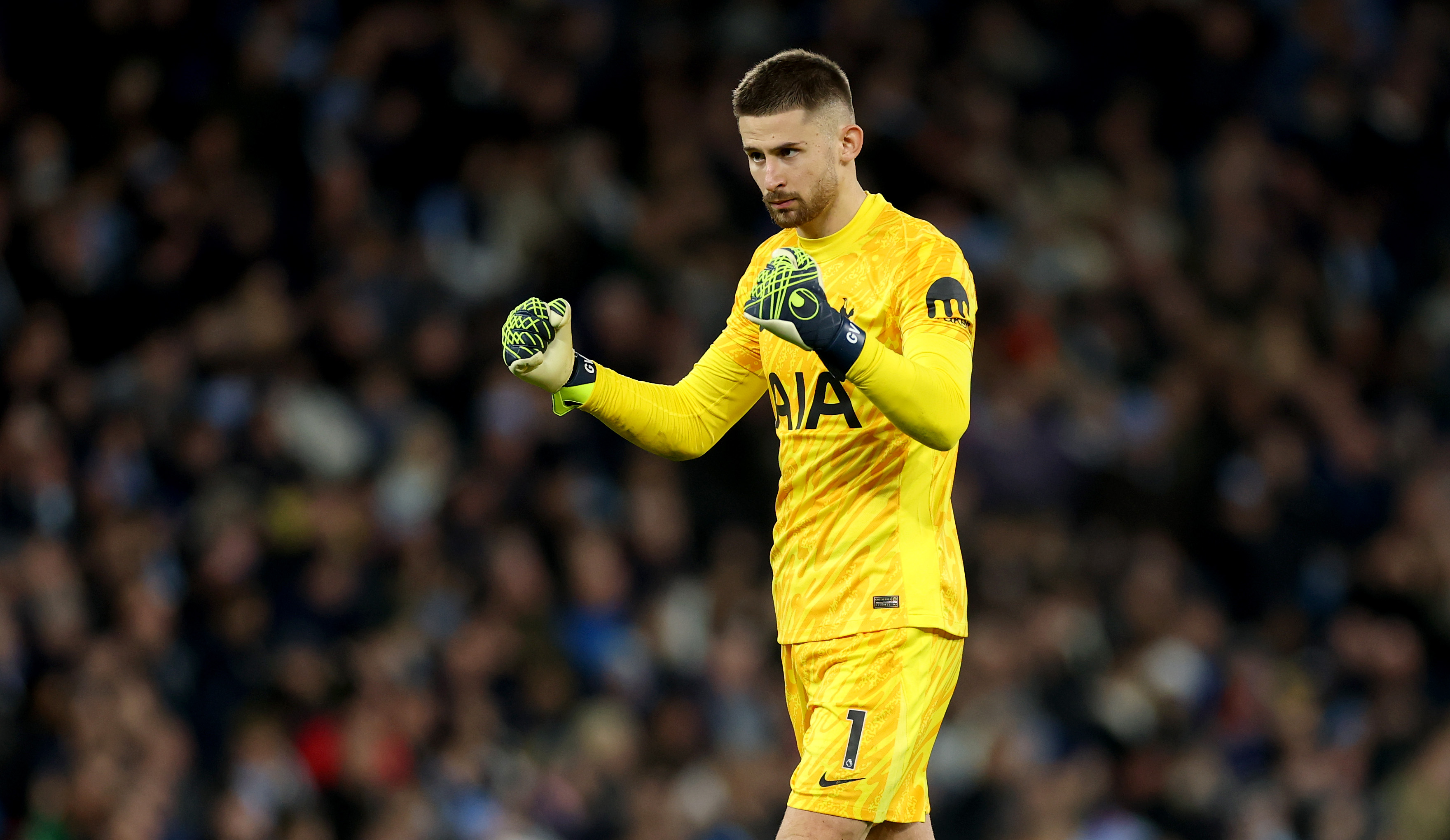 Spurs goalkeeper Guglielmo Vicario