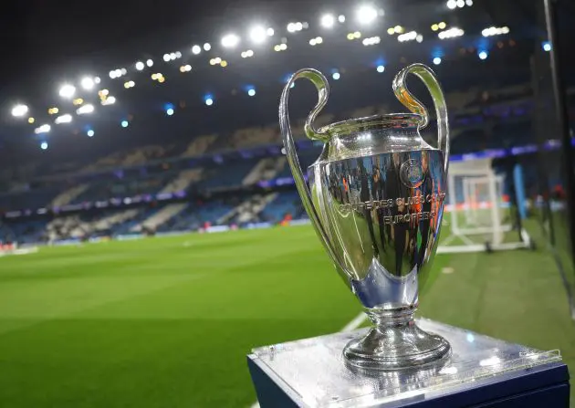 The Champions League trophy