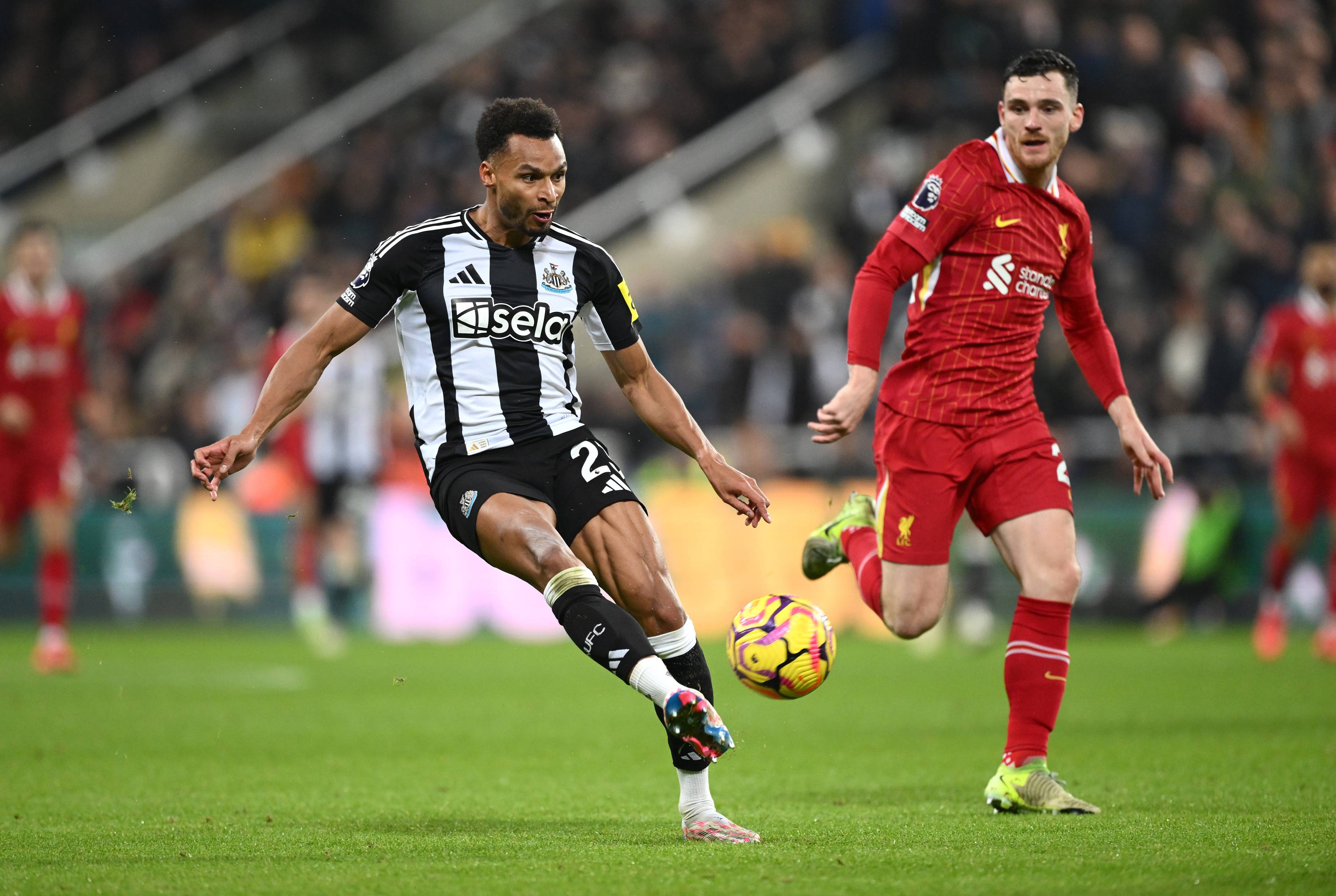 Liverpool in action against Newcastle