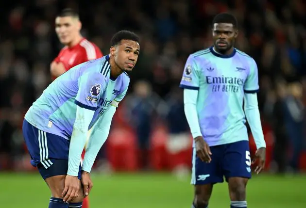 Arsenal after drawing with Nottingham Forest