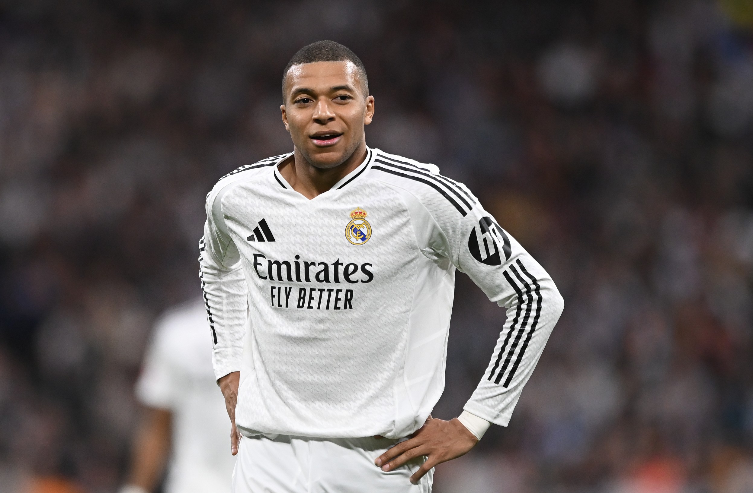 Real Madrid striker Kylian Mbappe