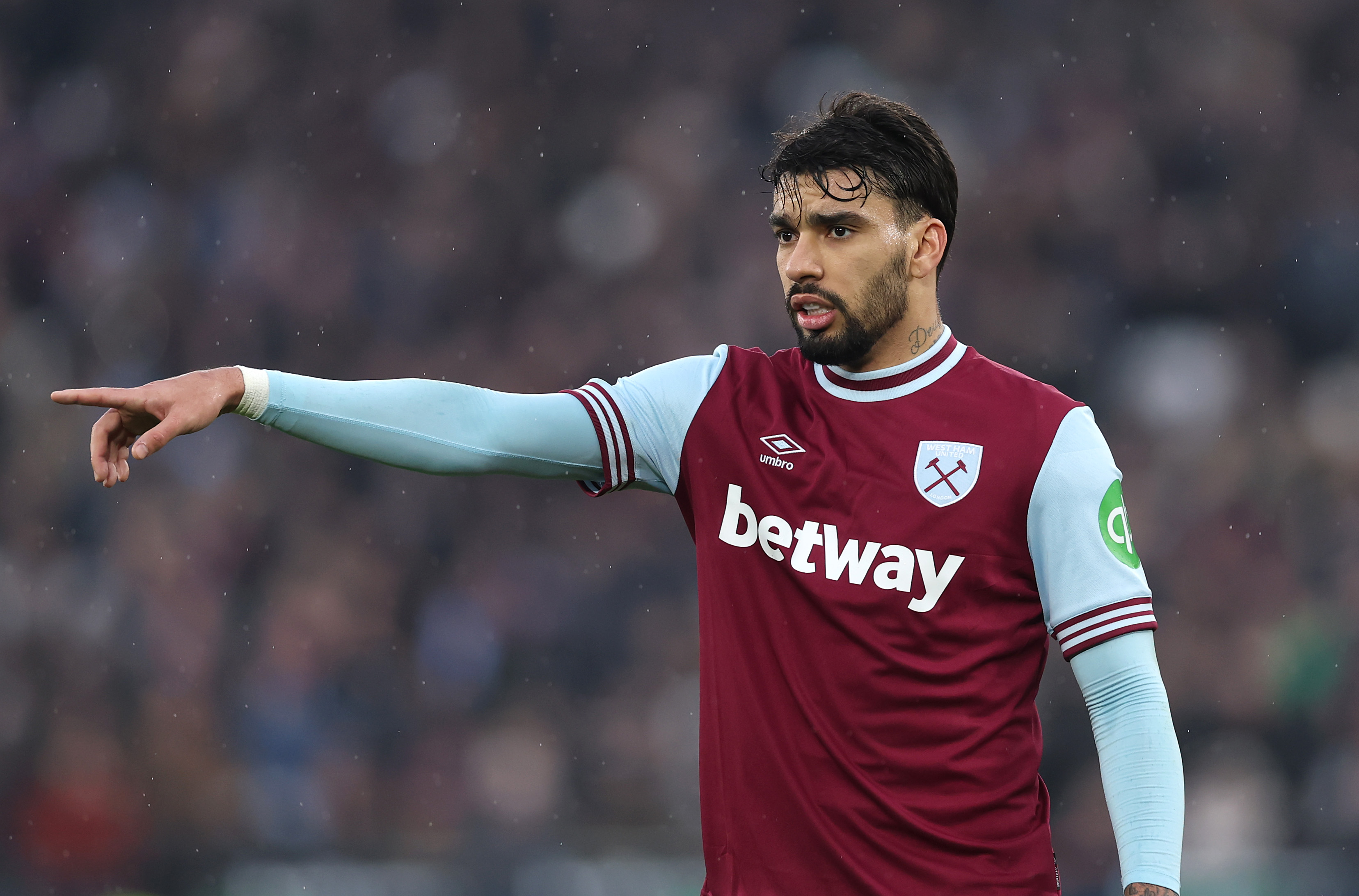 West Ham midfielder Lucas Paqueta