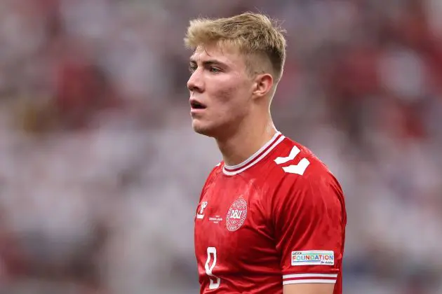 Man Utd and Denmark striker Rasmus Hojlund