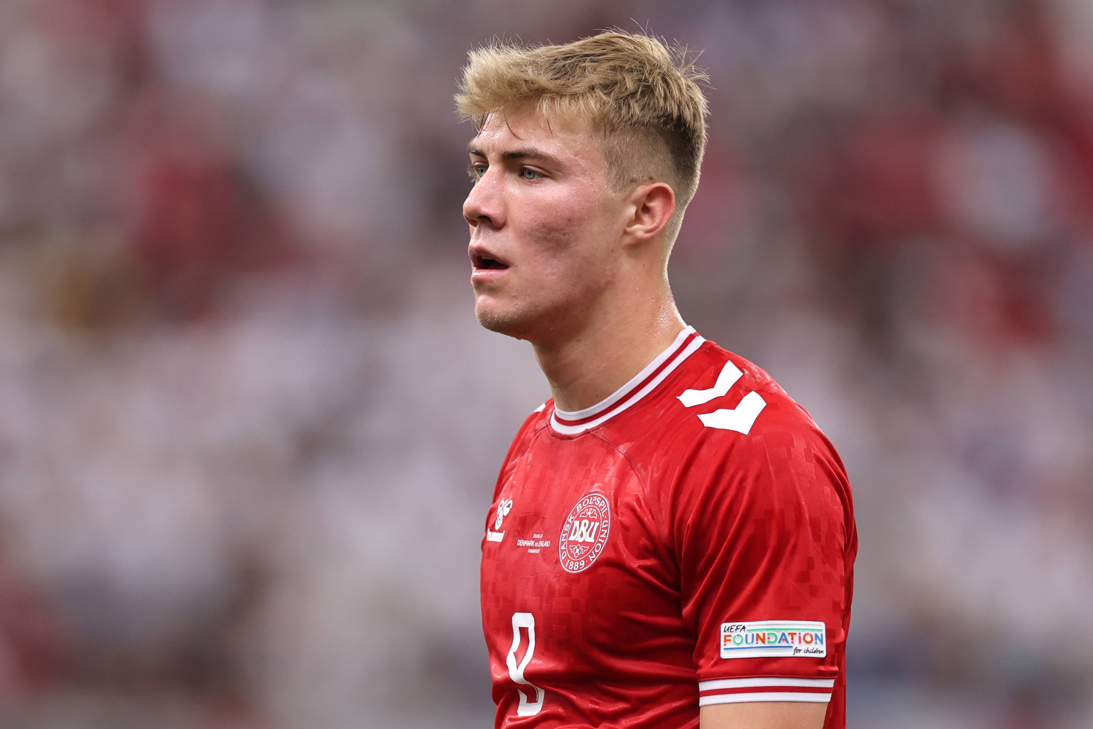 Man Utd and Denmark striker Rasmus Hojlund