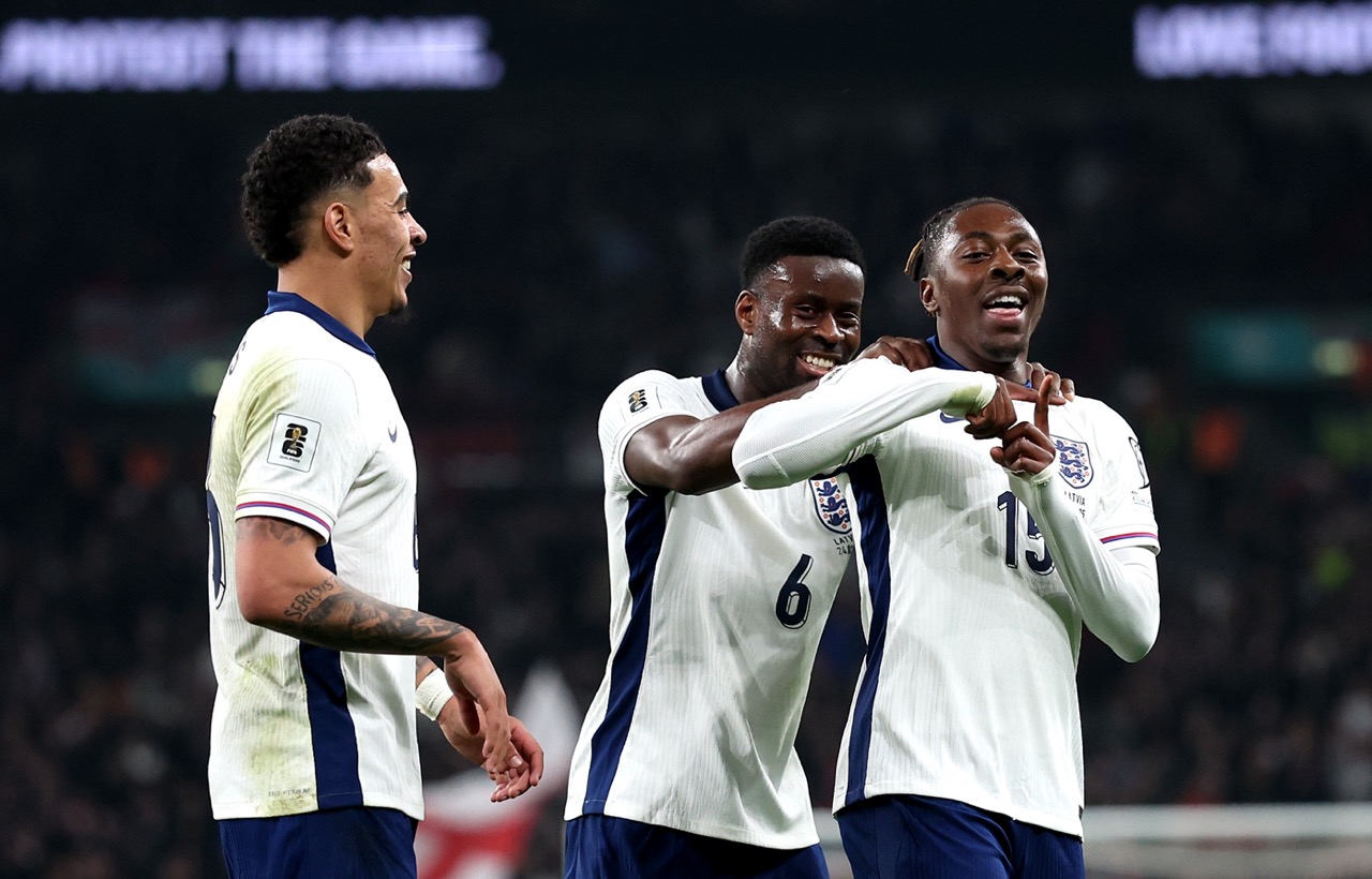 Ebere Eze celebrates