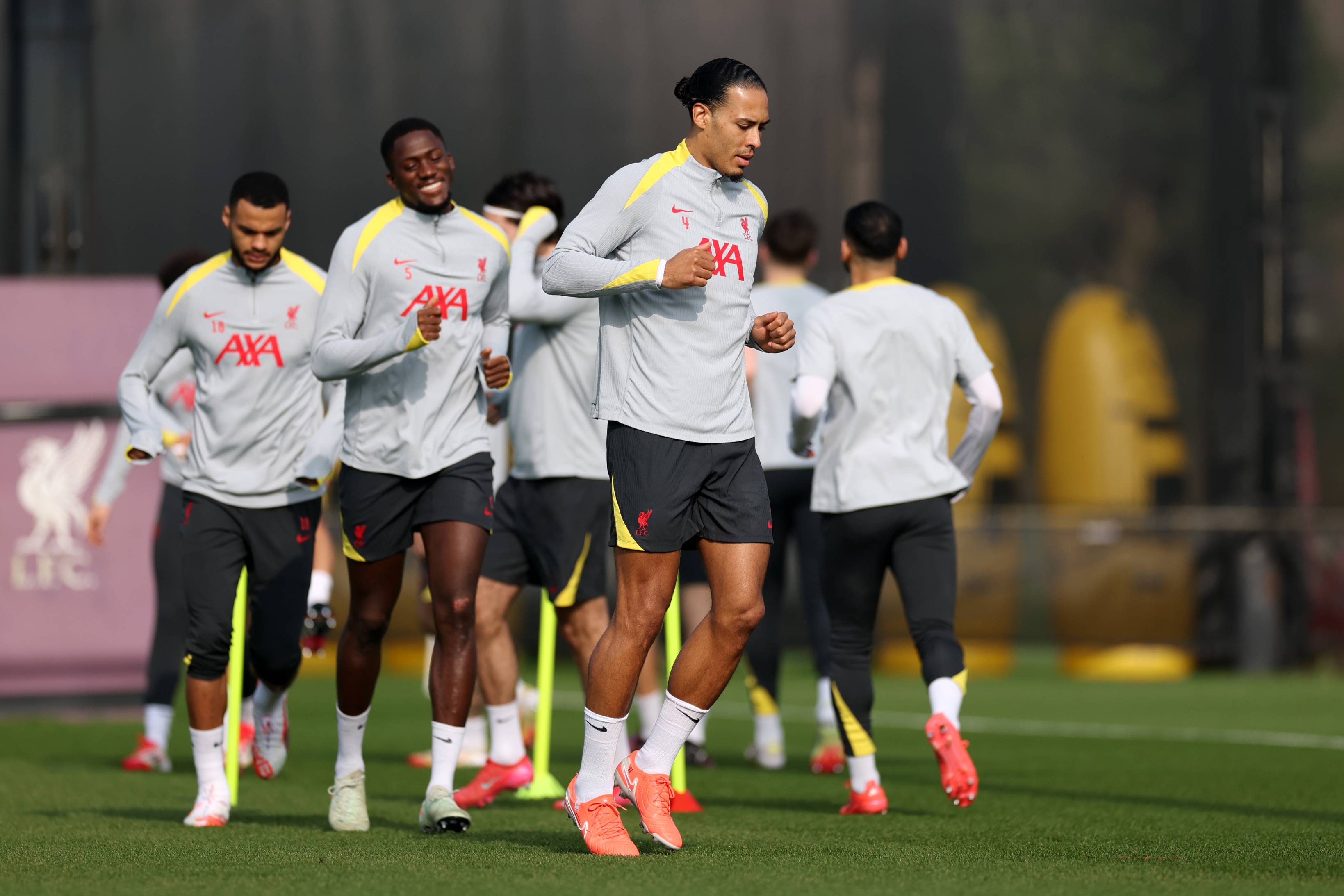 Liverpool train ahead of PSG