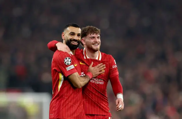 Mo Salah and Harvey Elliott