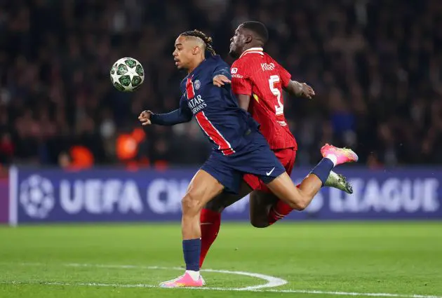 Liverpool against PSG