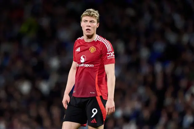 Man Utd striker Rasmus Hojlund