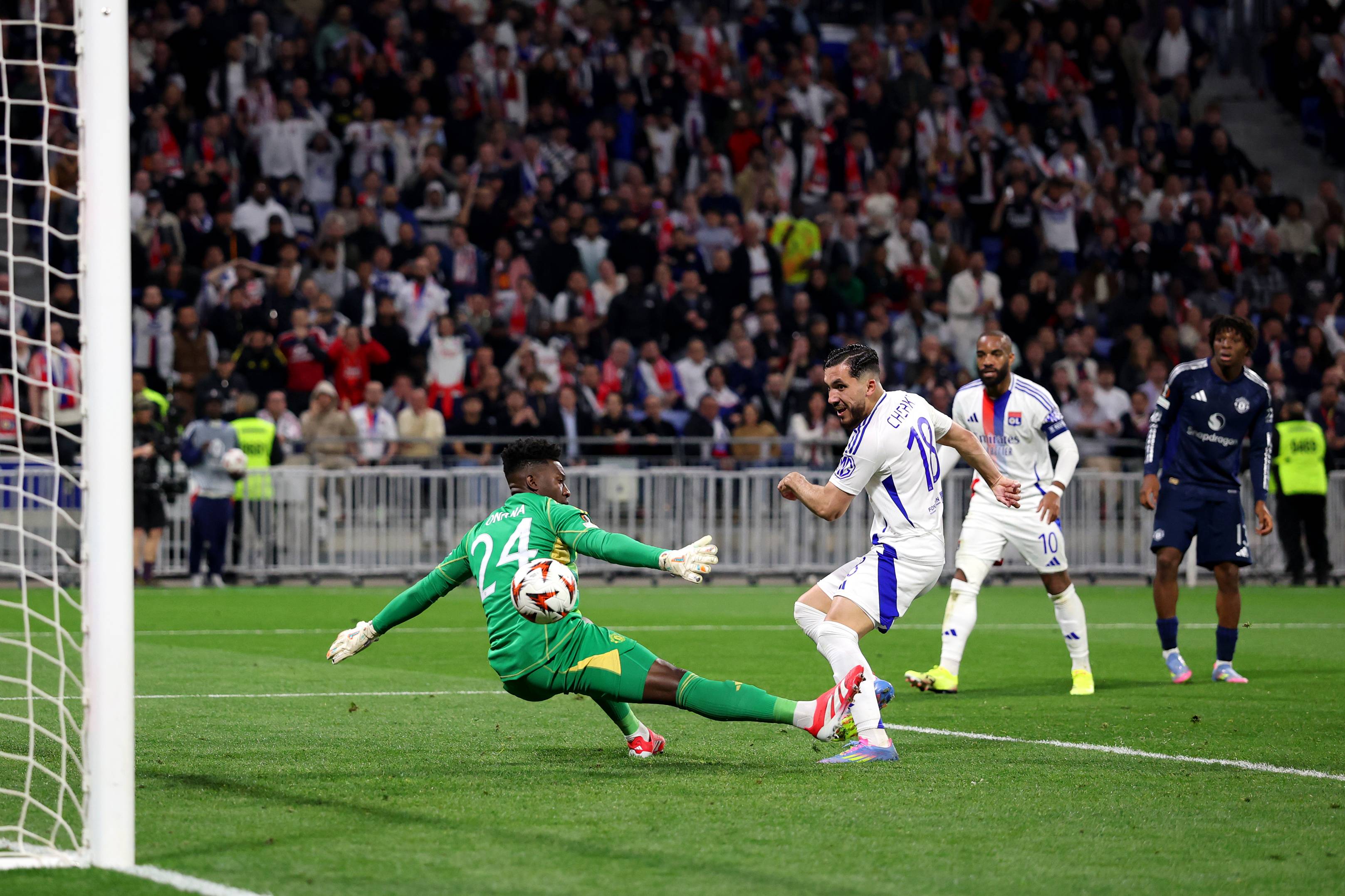 Andre Onana conceded an equaliser by Lyon