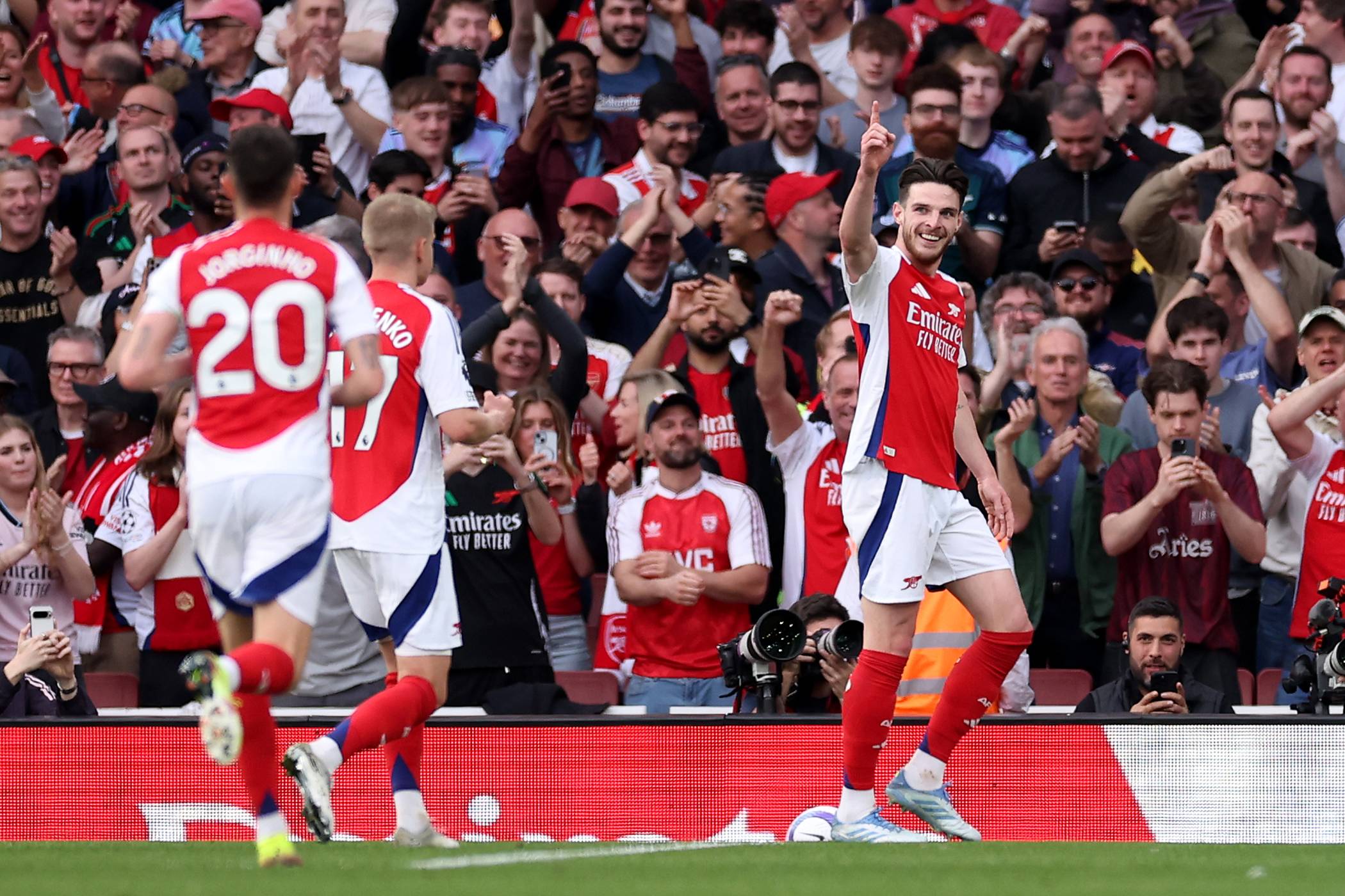 Arsenal in action against Brentford