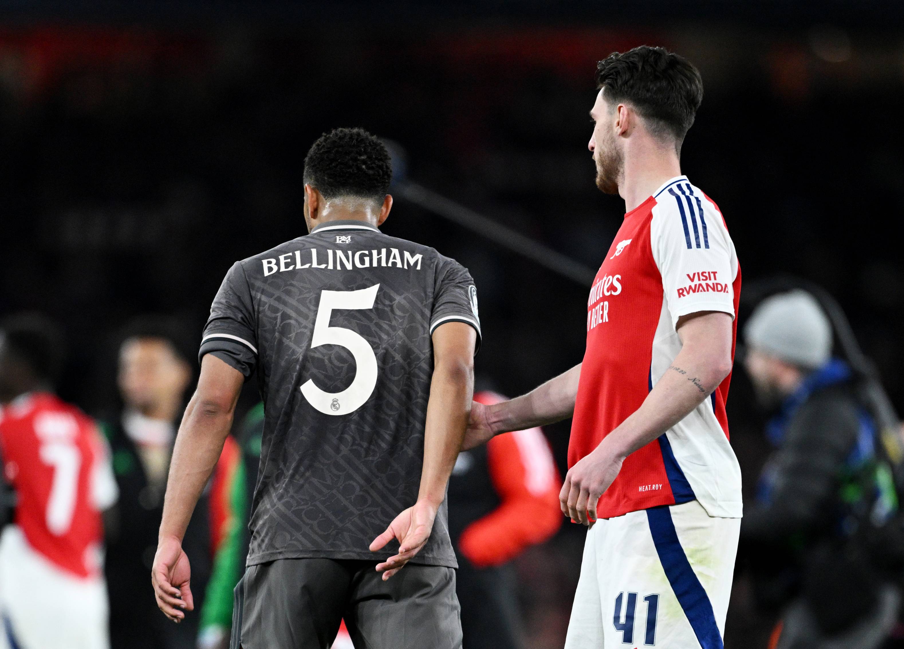 Jude Bellingham and Declan Rice