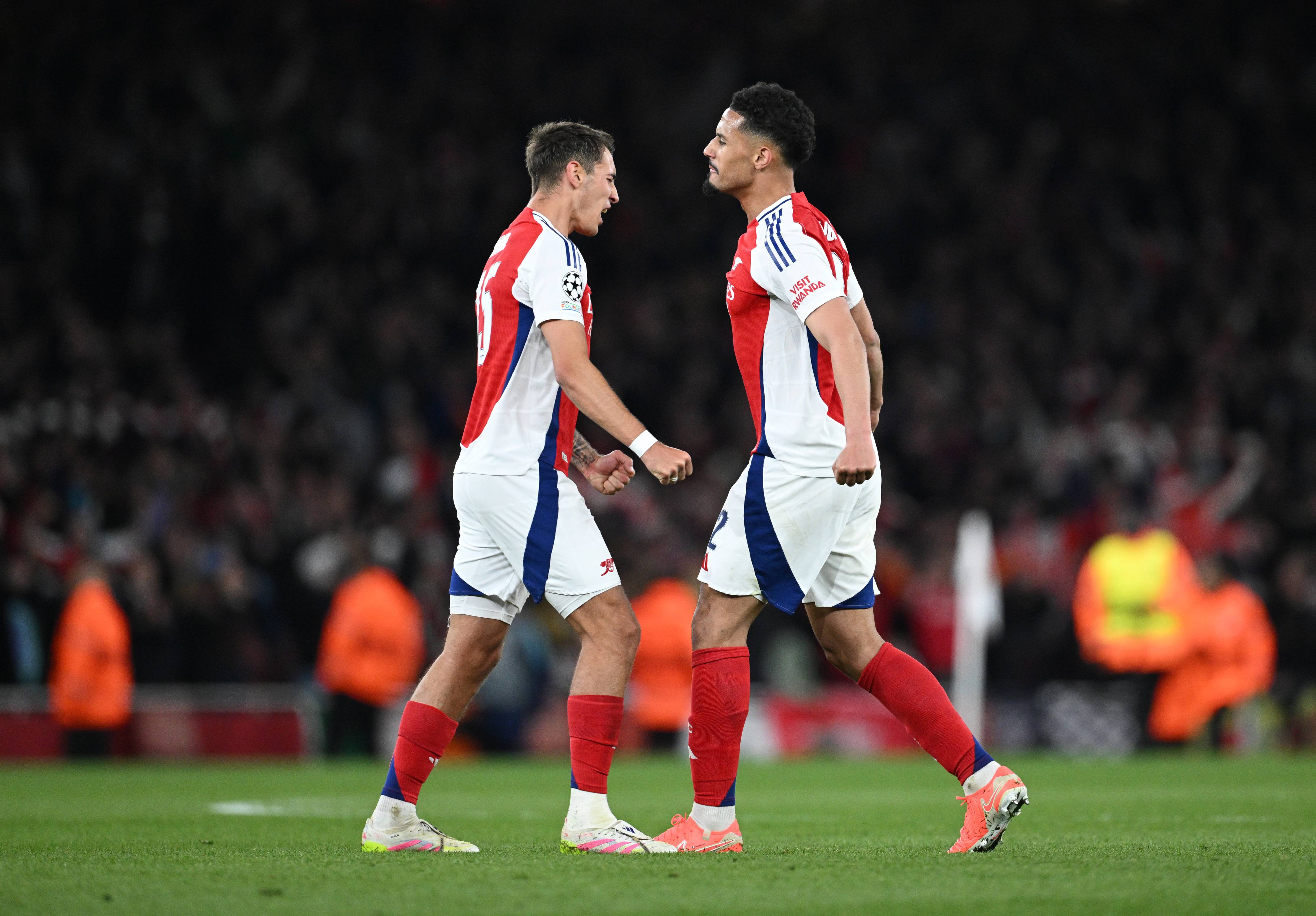 Jakub Kiwior and William Saliba