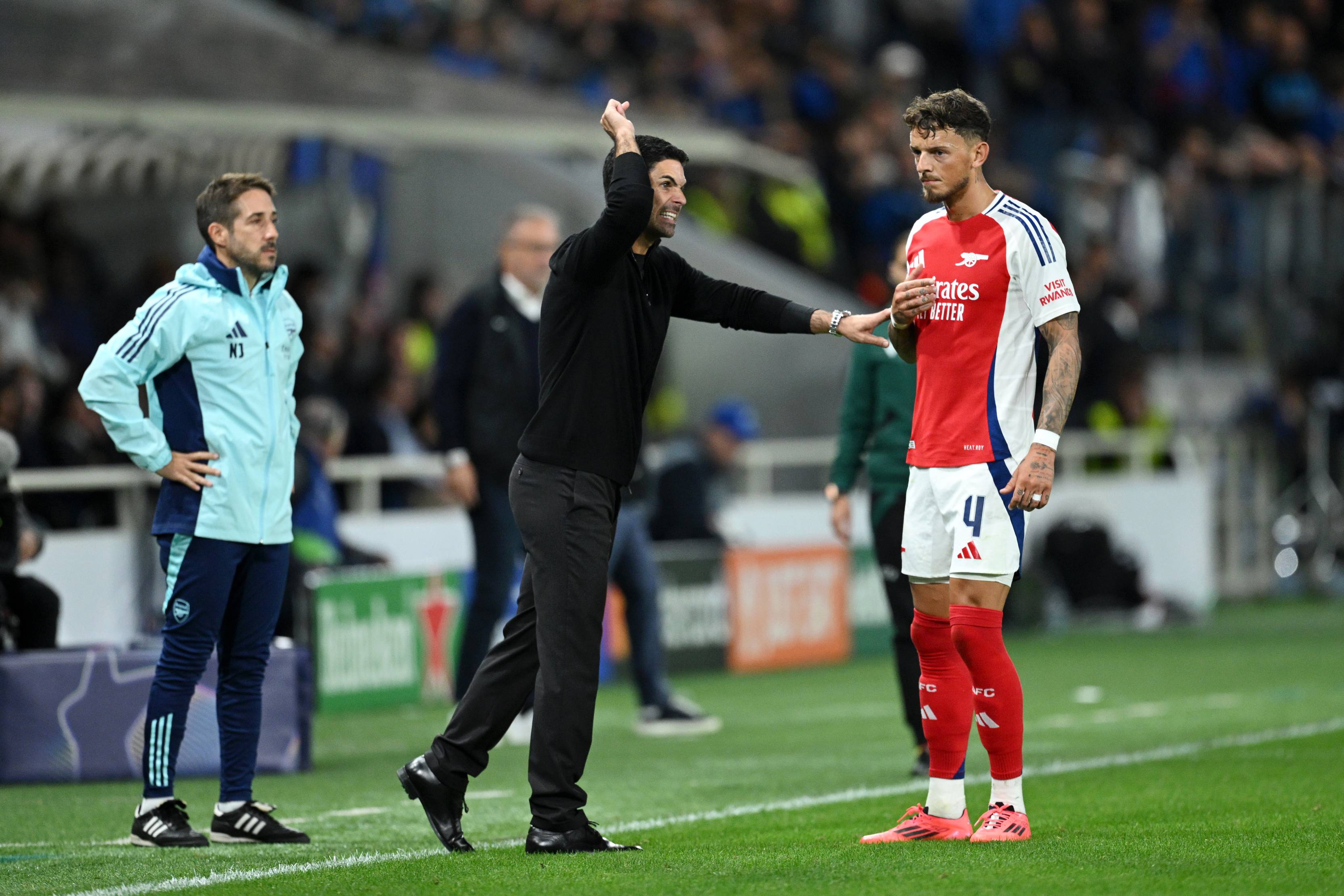 Mikel Arteta and Ben White