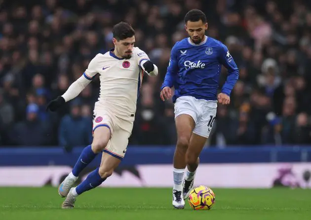 Chelsea in action against Everton