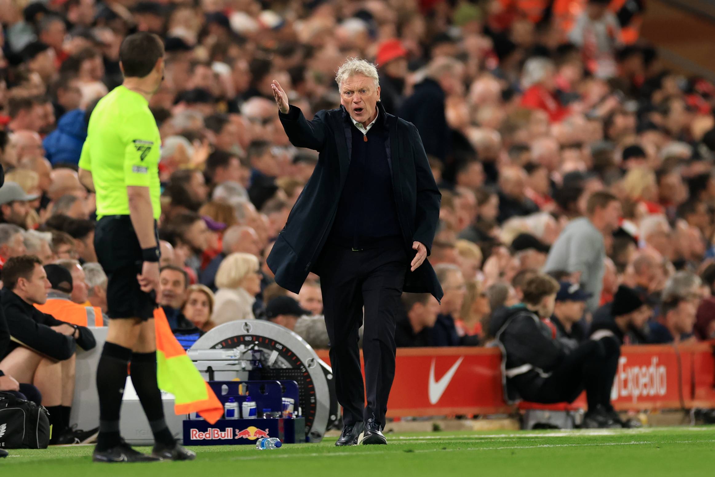 David Moyes during Liverpool v Everton