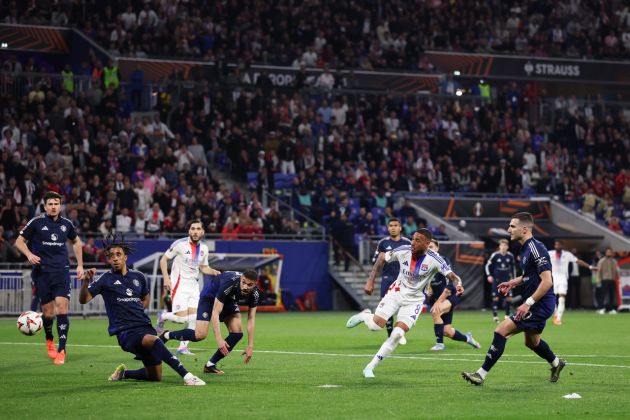 The first leg between Lyon and Man Utd
