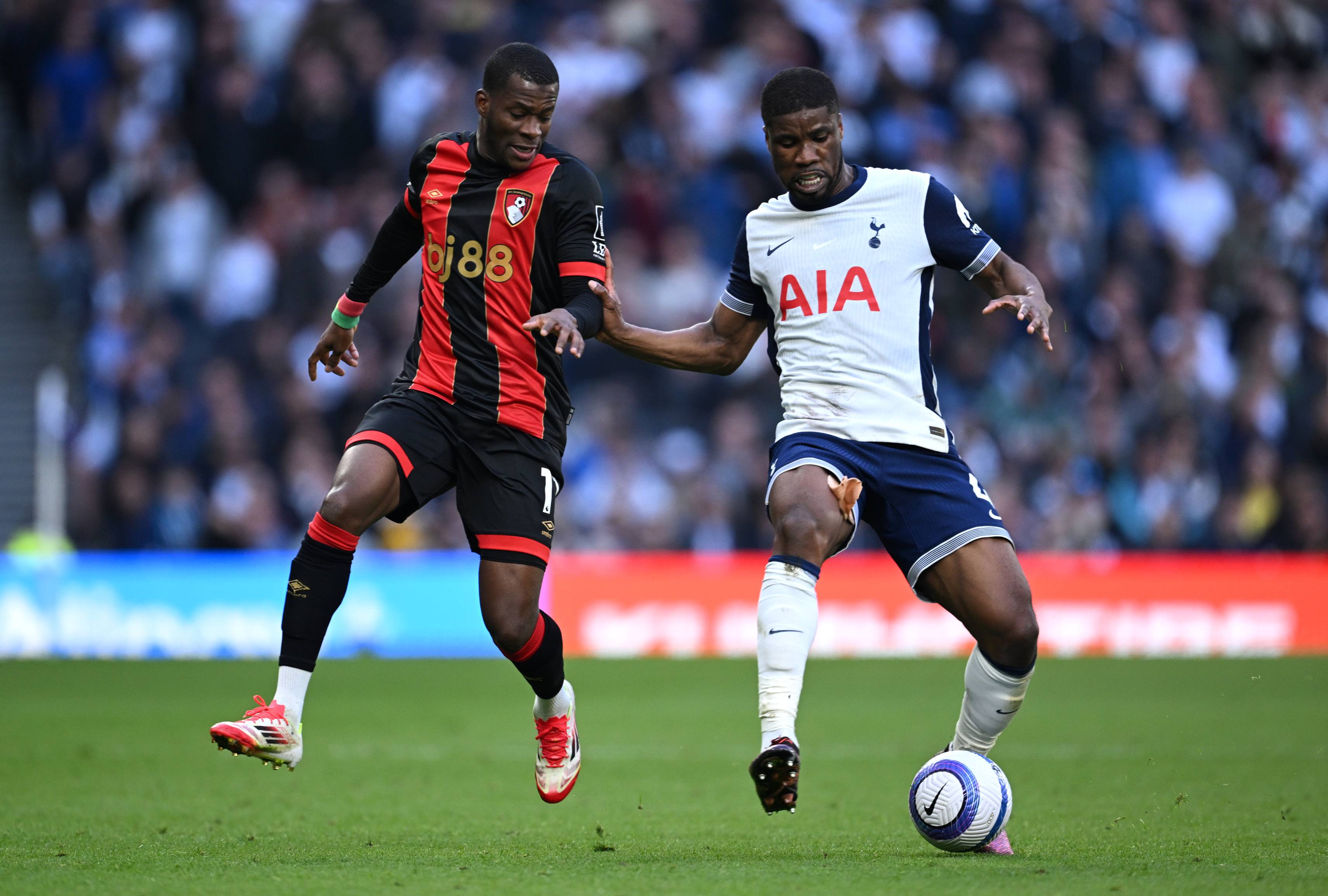 Kevin Danso in action for Spurs