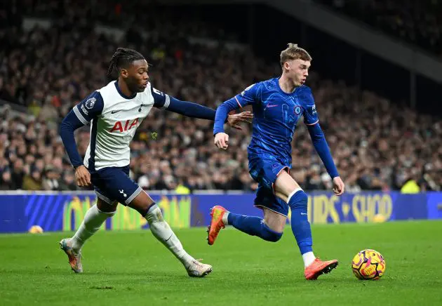 Chelsea in action against Tottenham