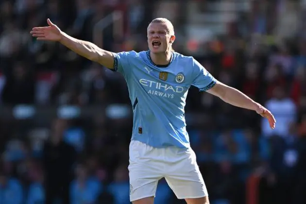 ,Man City striker Erling Haaland