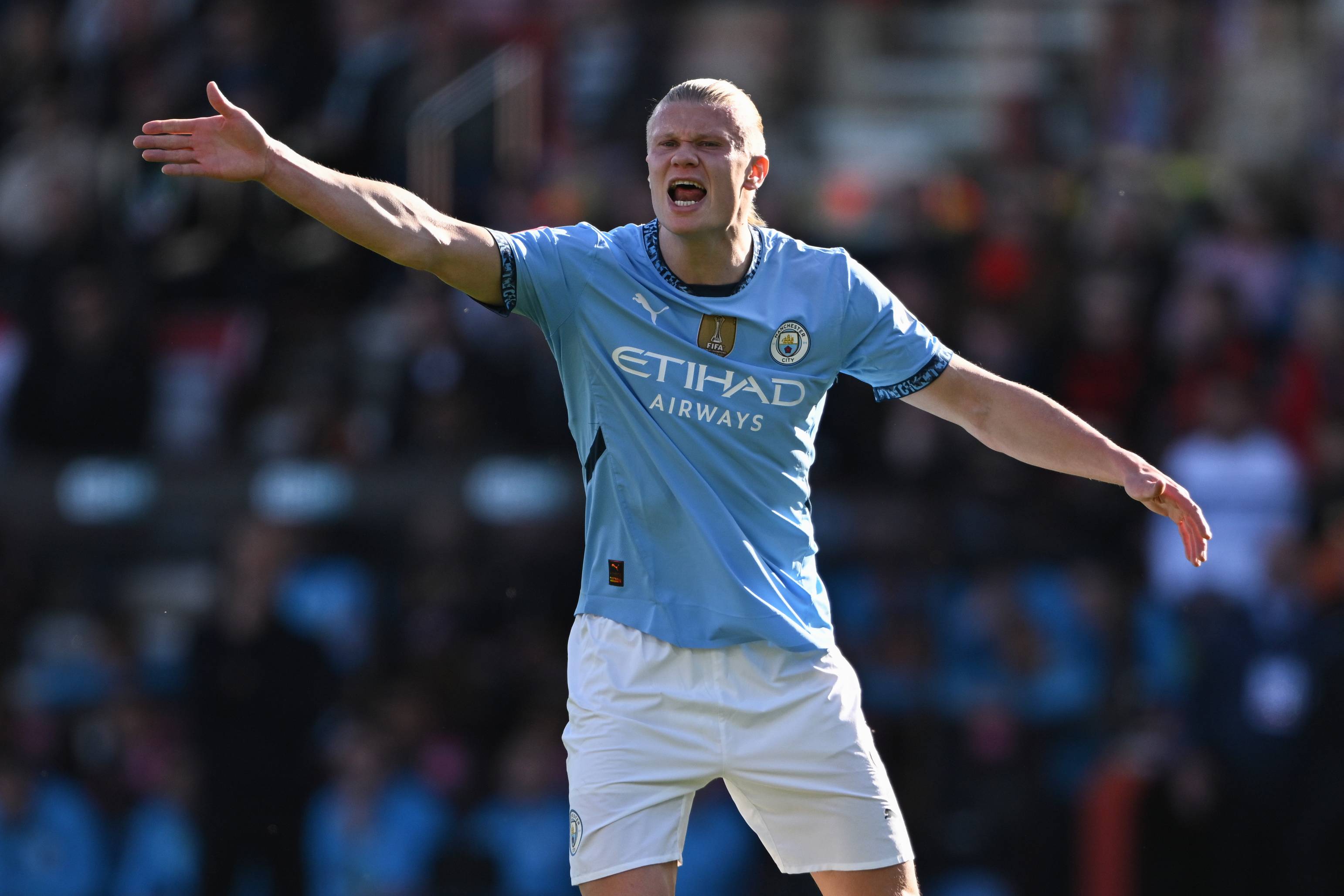 ,Man City striker Erling Haaland