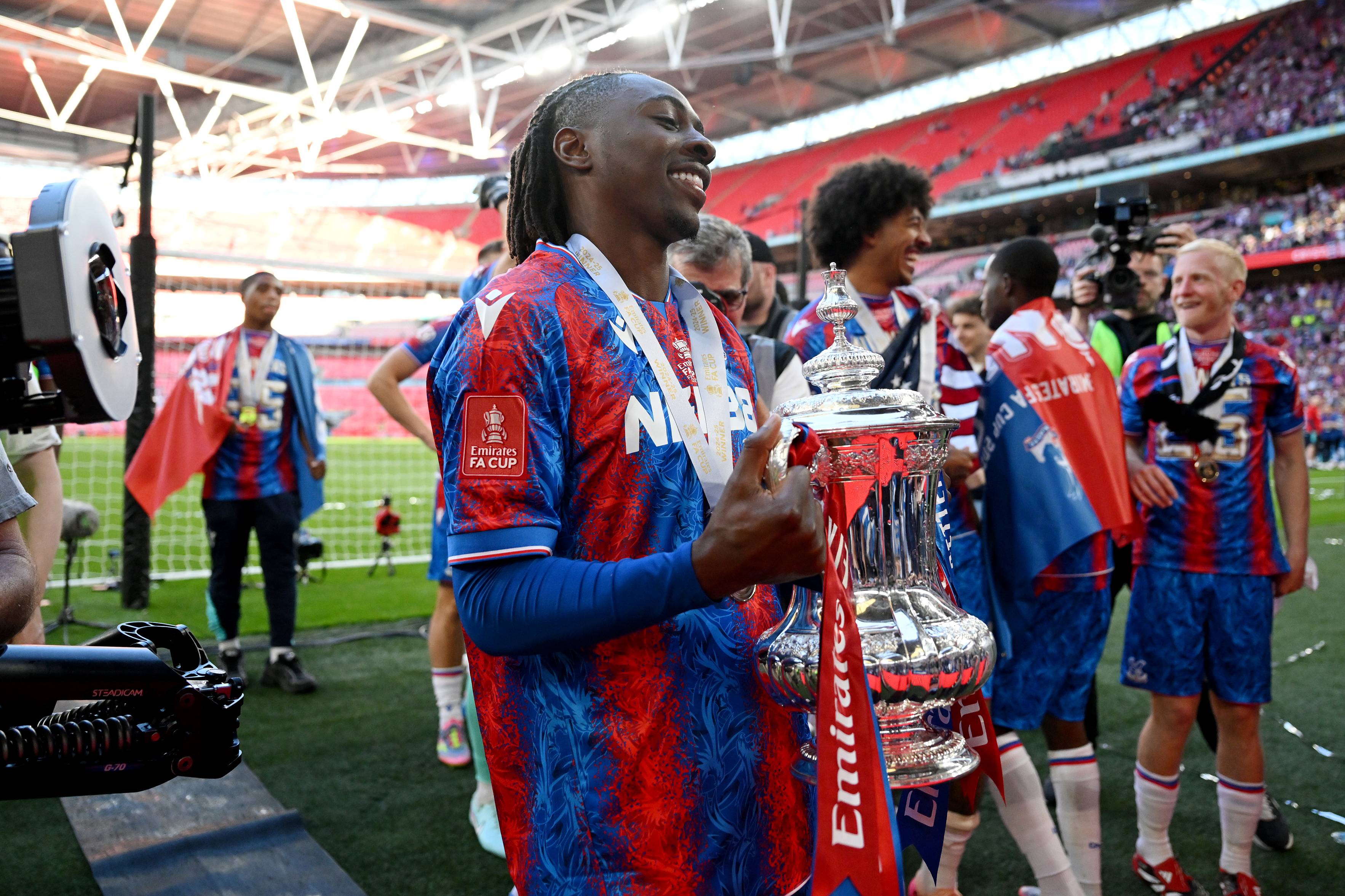 Ebere Eze with the FA Cup trophy