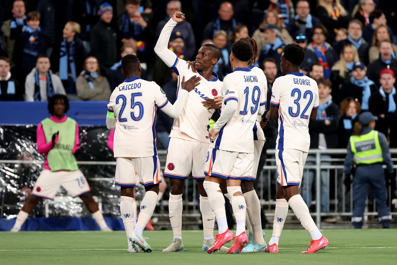 Chelsea celebrate against Djurgarden