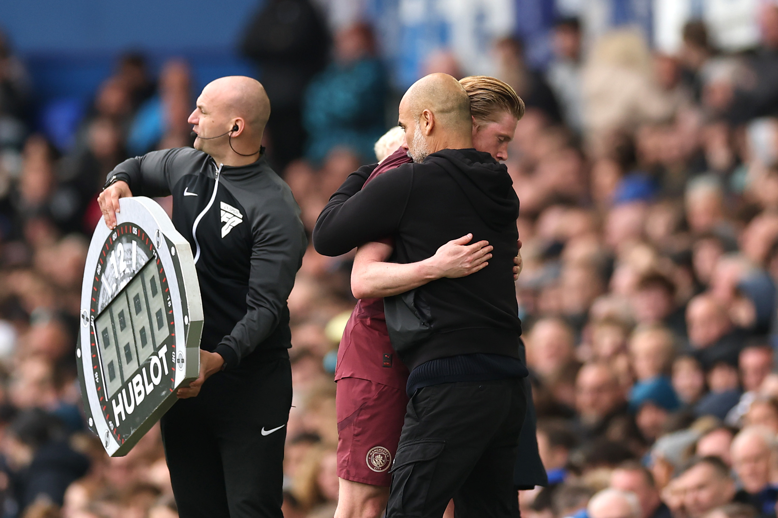 Pep Guardiola and De Bruyne