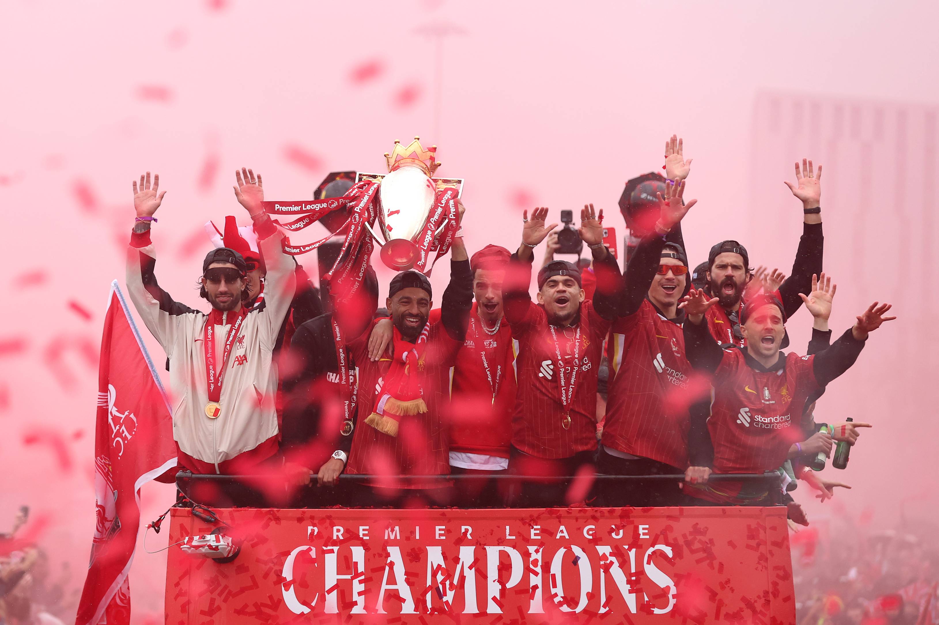 The Liverpool trophy parade