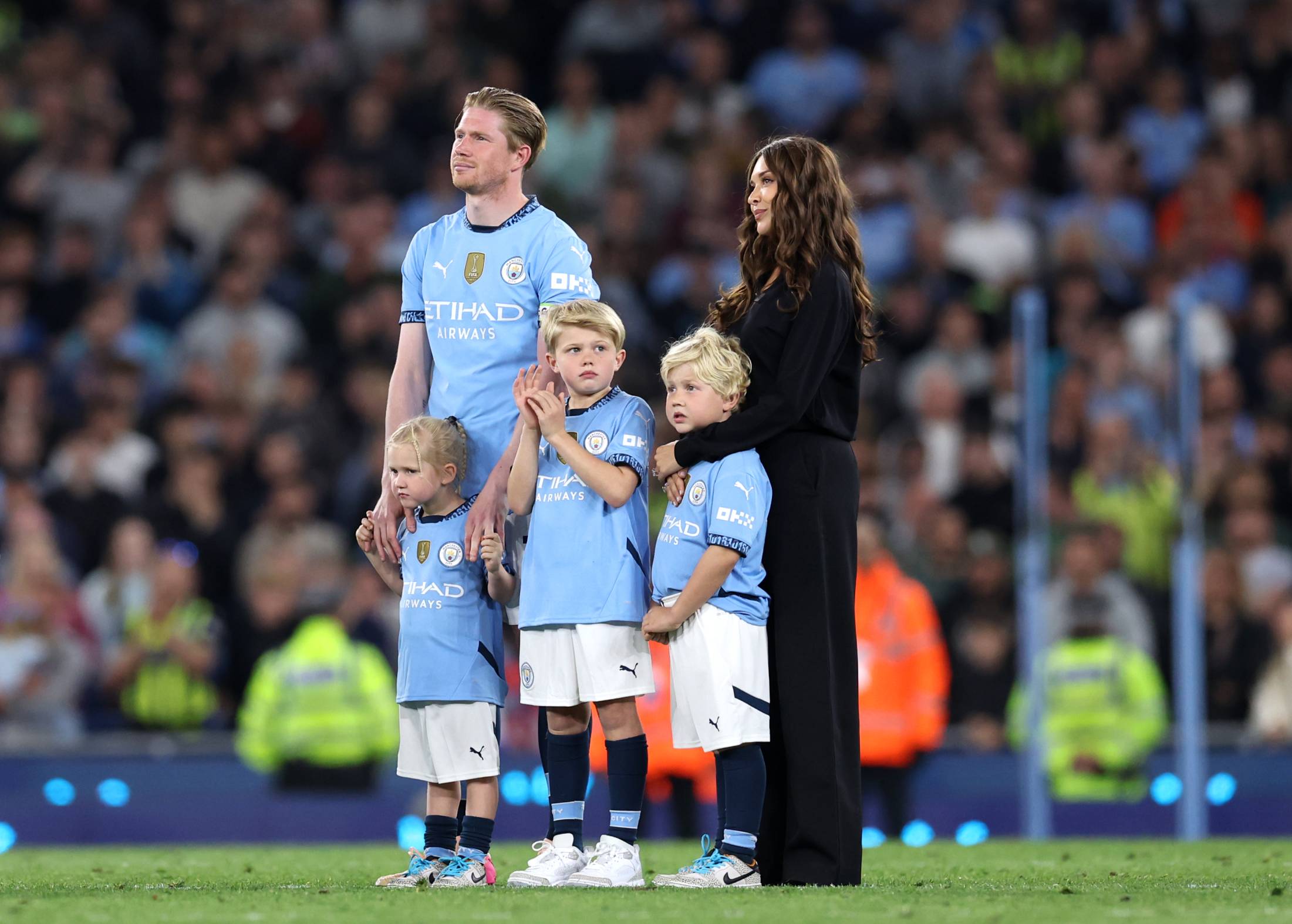 Kevin De Bruyne with his family