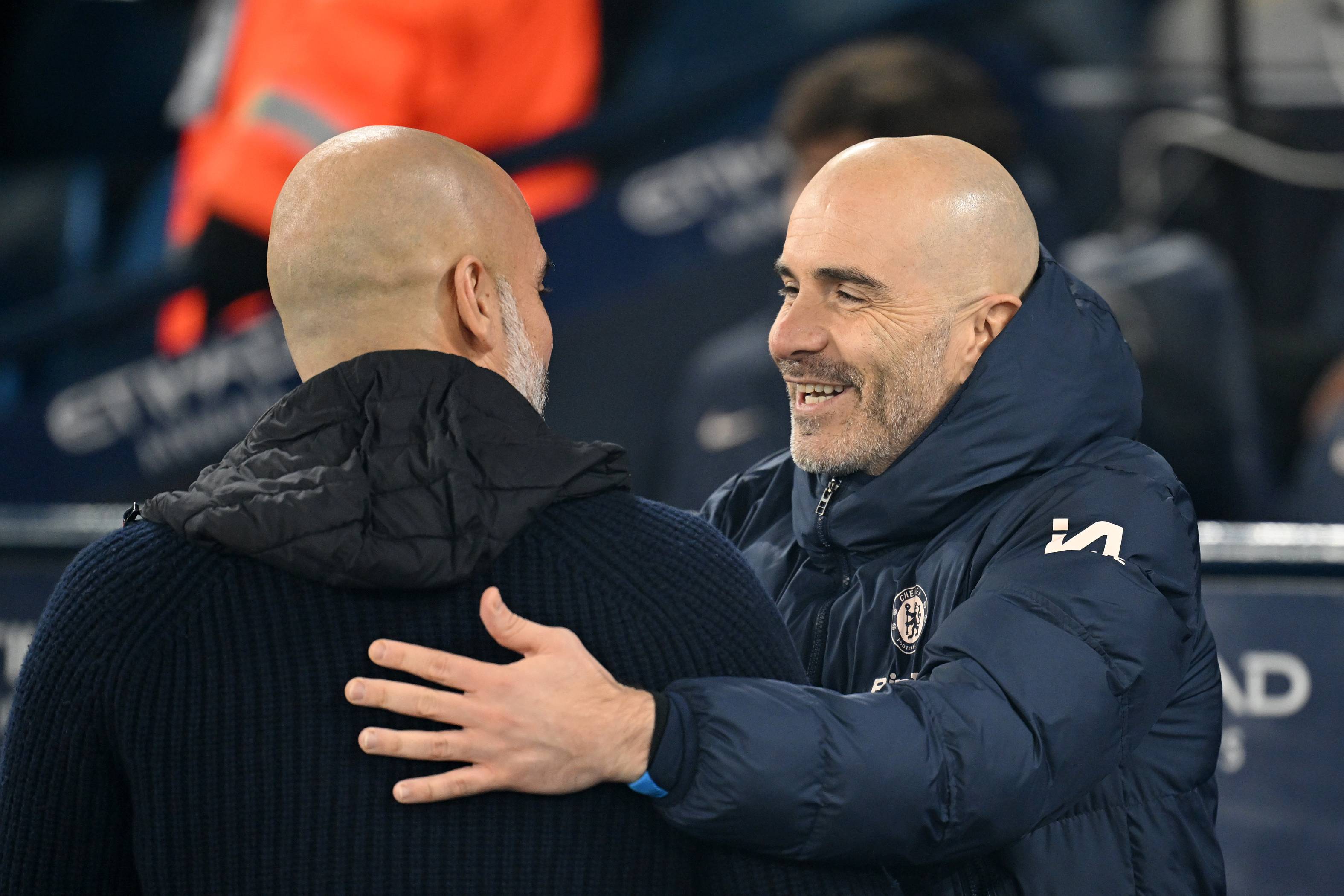 Pep Guardiola and Enzo Maresca