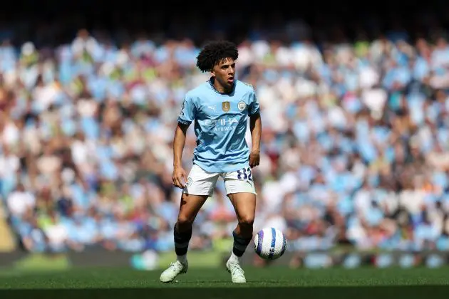 Man City defender Rico Lewis