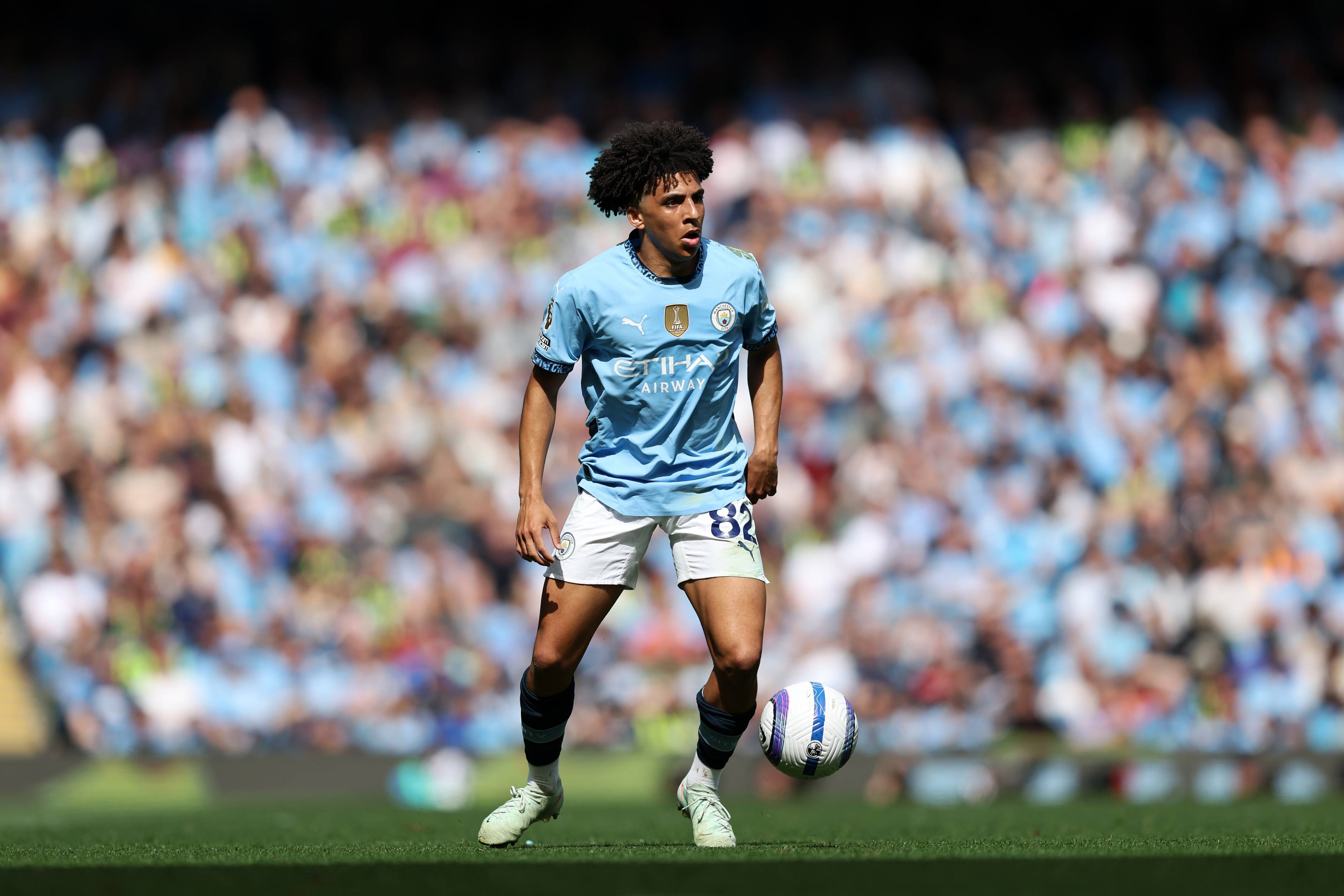 Man City defender Rico Lewis