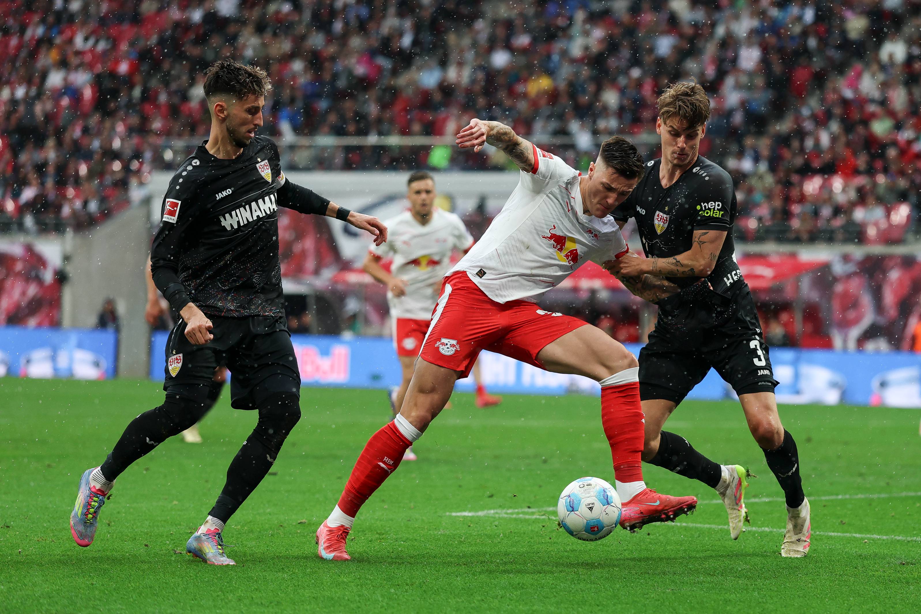 Benjamin Sesko in action for RB Leipzig (Photo by Maja Hitij/Getty Images) via ONE FOOTBALL