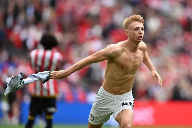 Tommy Watson celebrates his winner