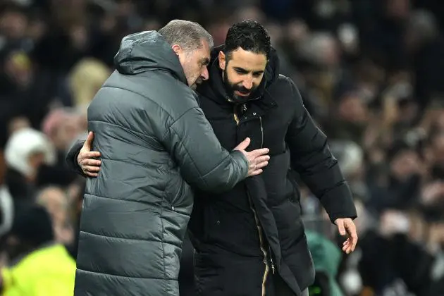 Ange Postecoglou and Ruben Amorim