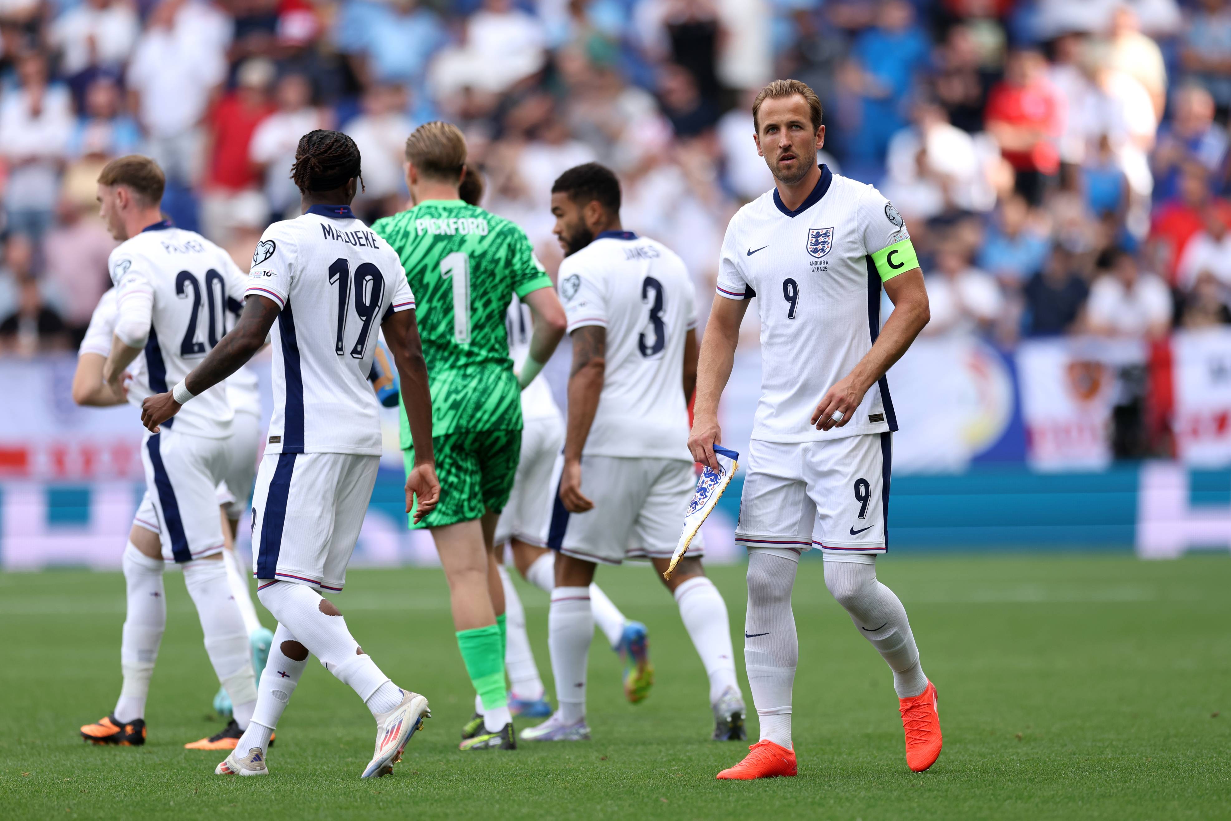 The England player during the game against Andorra
