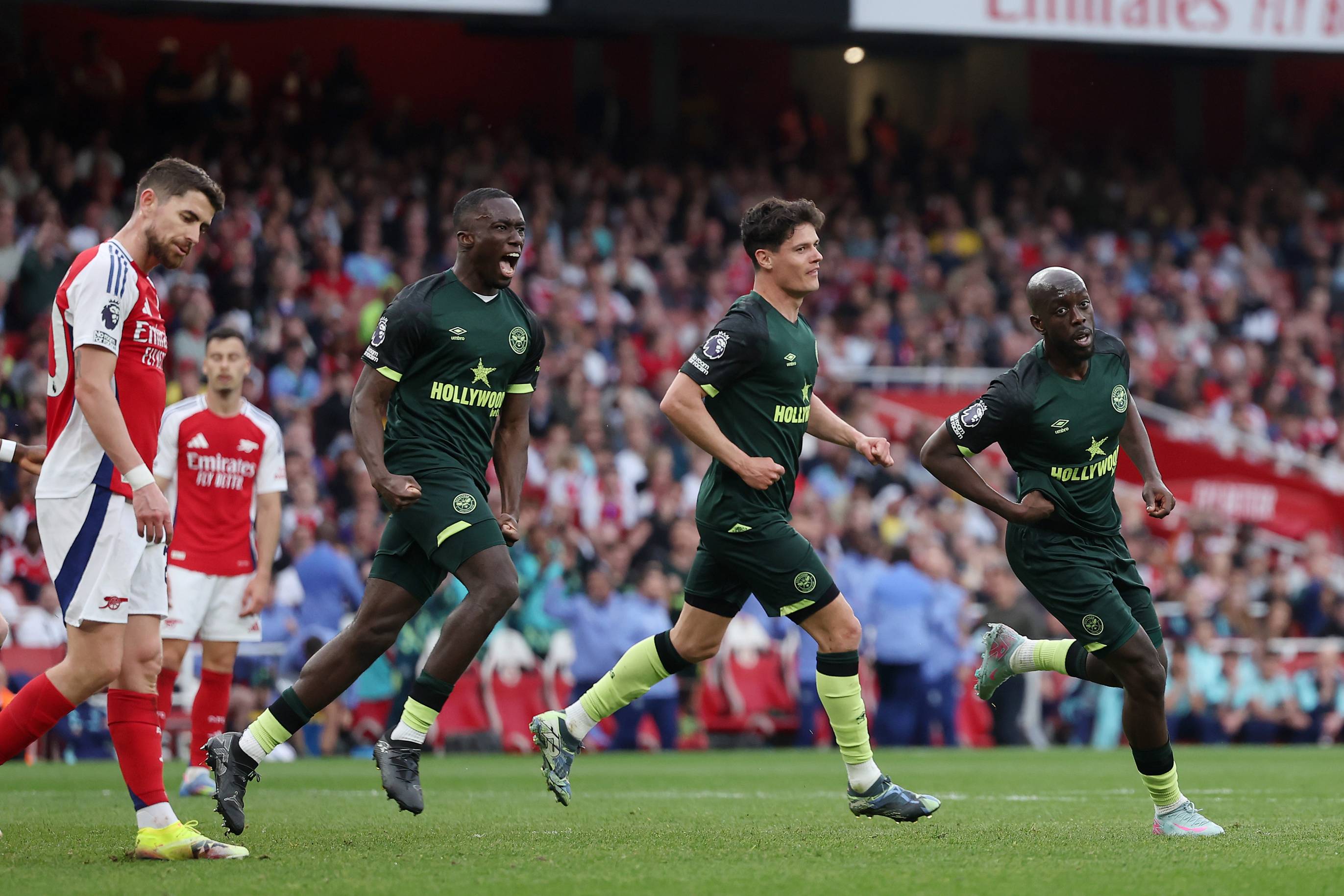 Christian Norgaard in action against Arsenal