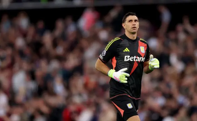Aston Villa goalkeeper Emi Martinez